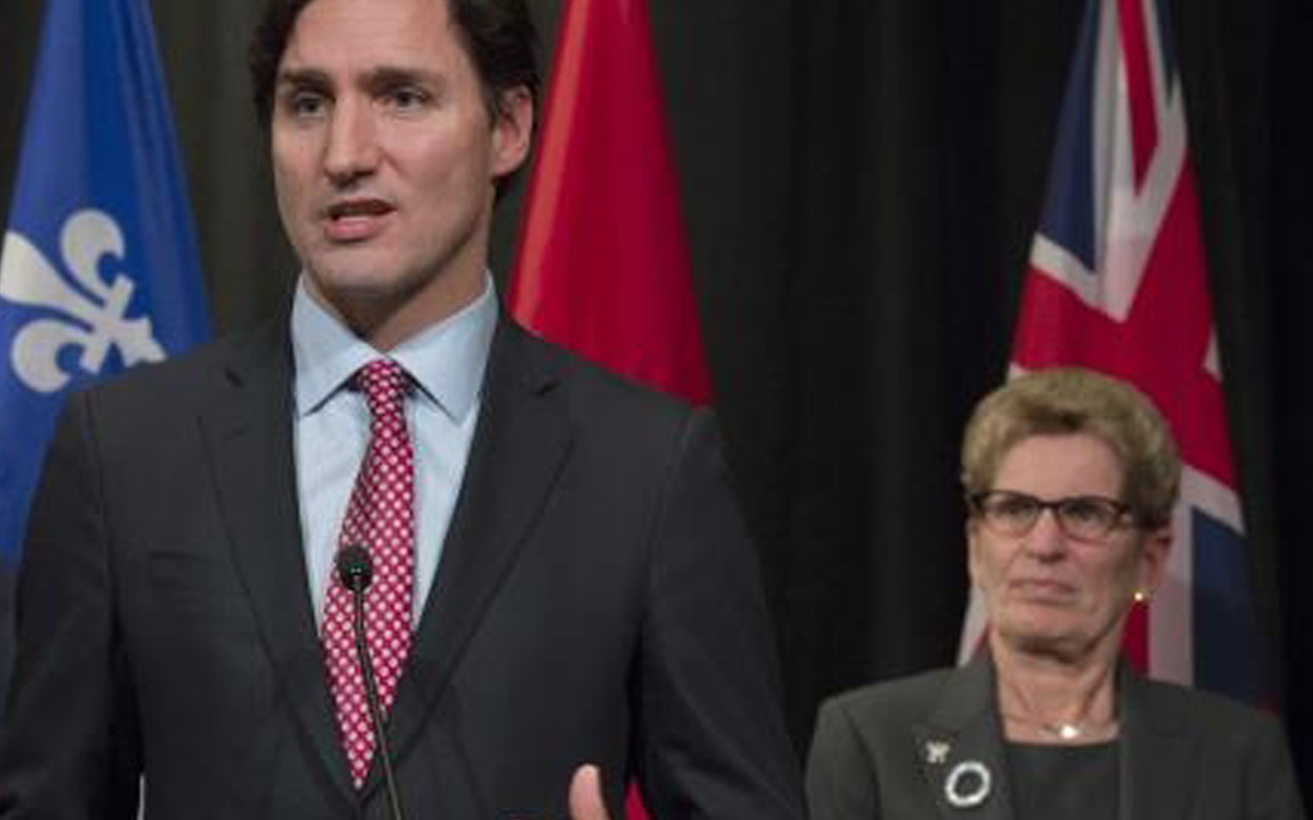 pm trudeau and premier wynne