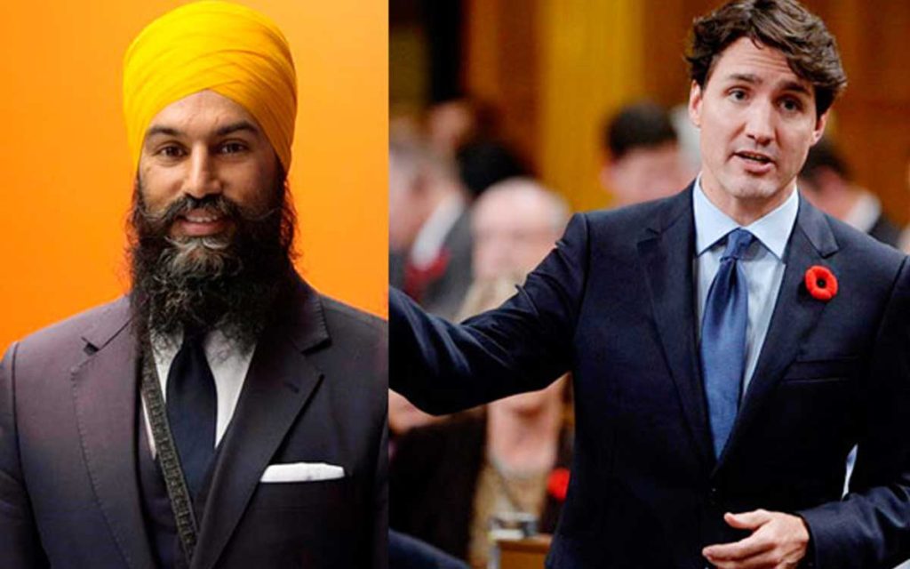 singh and trudeau