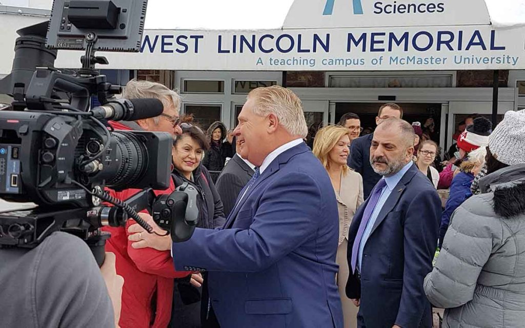 Premier Ford in front of West Lincoln Memorial Hospital