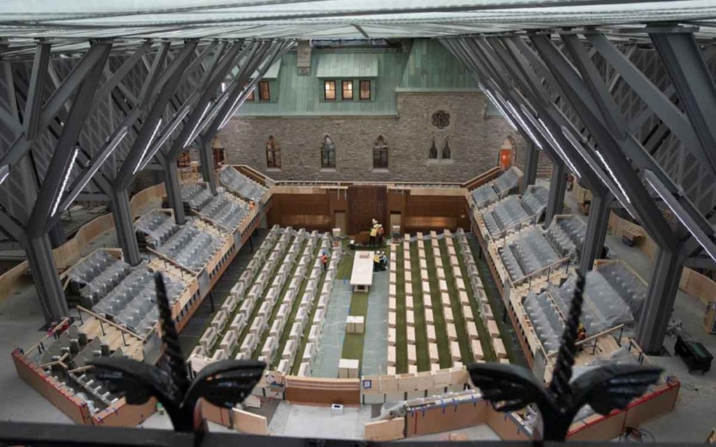 Centre Block, home to the Canadian Senate and House of Commons