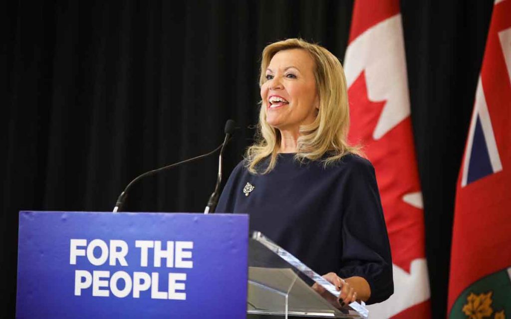 Ontario’s health minister, Christine Elliott