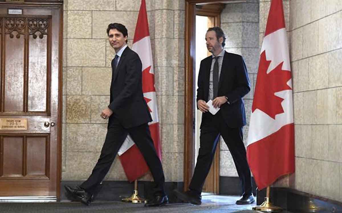 Gerald Butts, (right) Justin Trudeau's principal secretary, strategic advisor and long-time friend, has resigned amid allegations that the Prime Minister's Office interfered to prevent a criminal prosecution of SNC-Lavalin.
