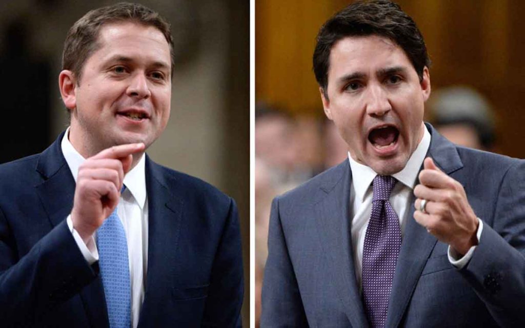 scheer and trudeau