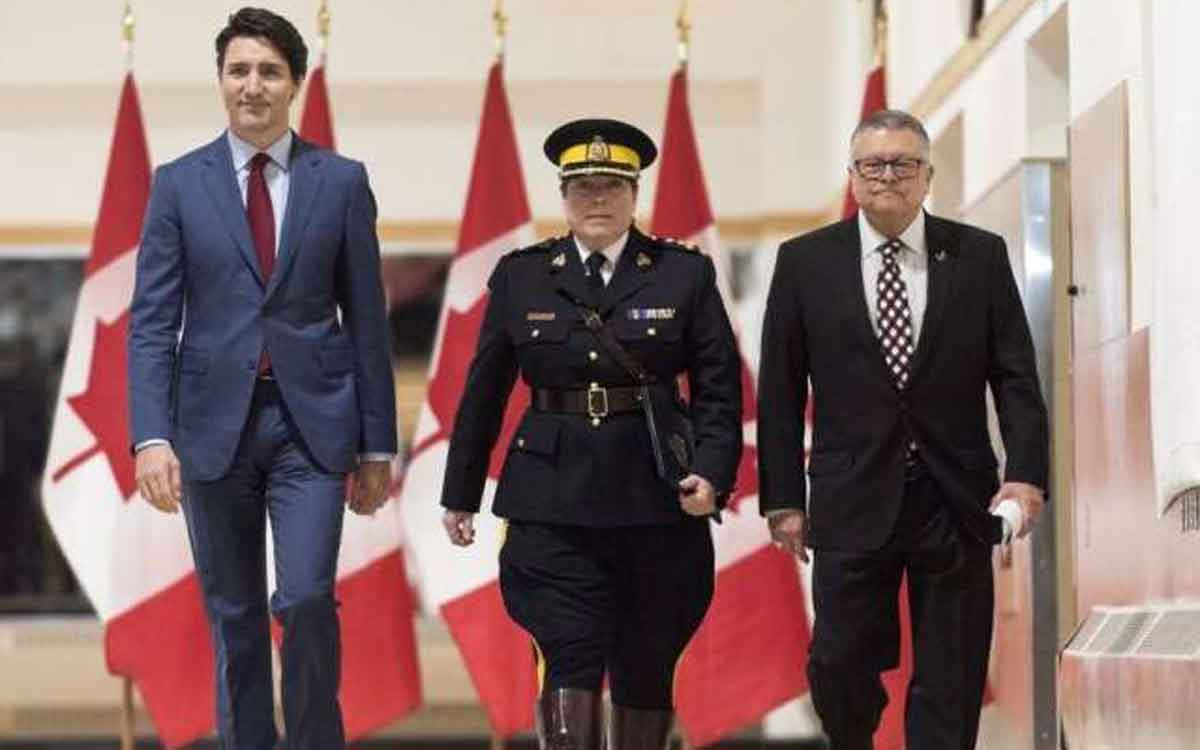 Trudeau, Goodale and Mountie
