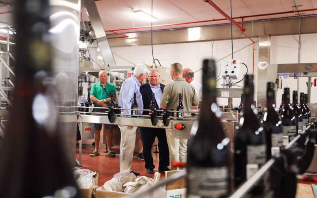 premier ford visits pelee winery