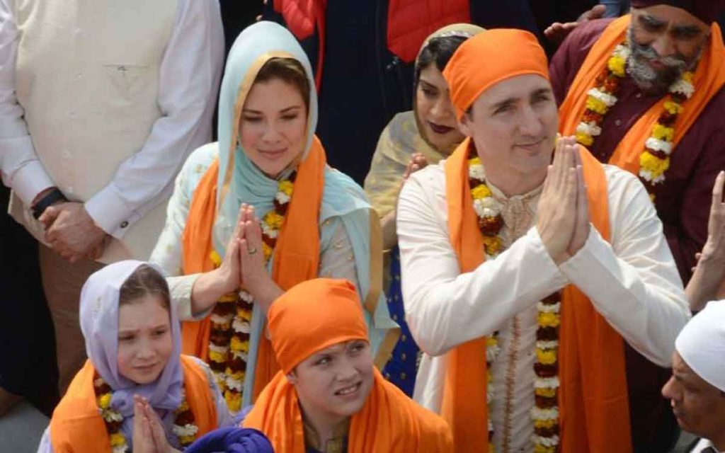 trudeau in india