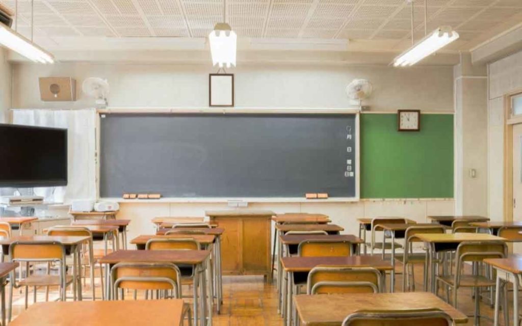 empty classroom