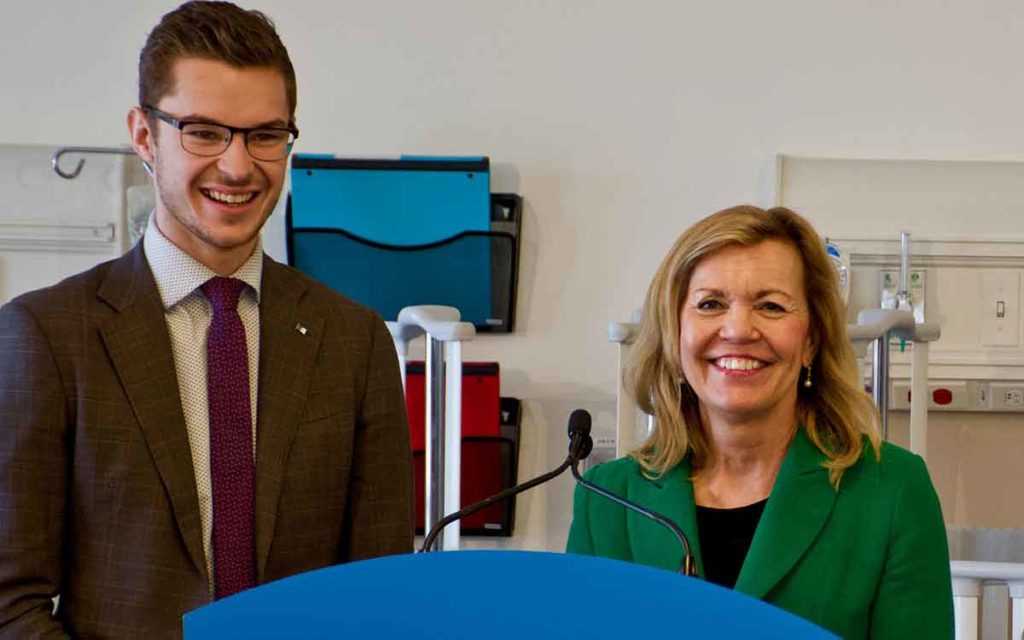 Sam Oosterhoff and Christine Elliott