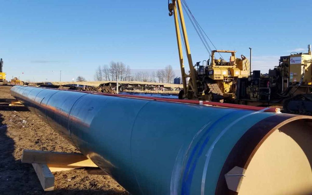 transmountain pipeline construction