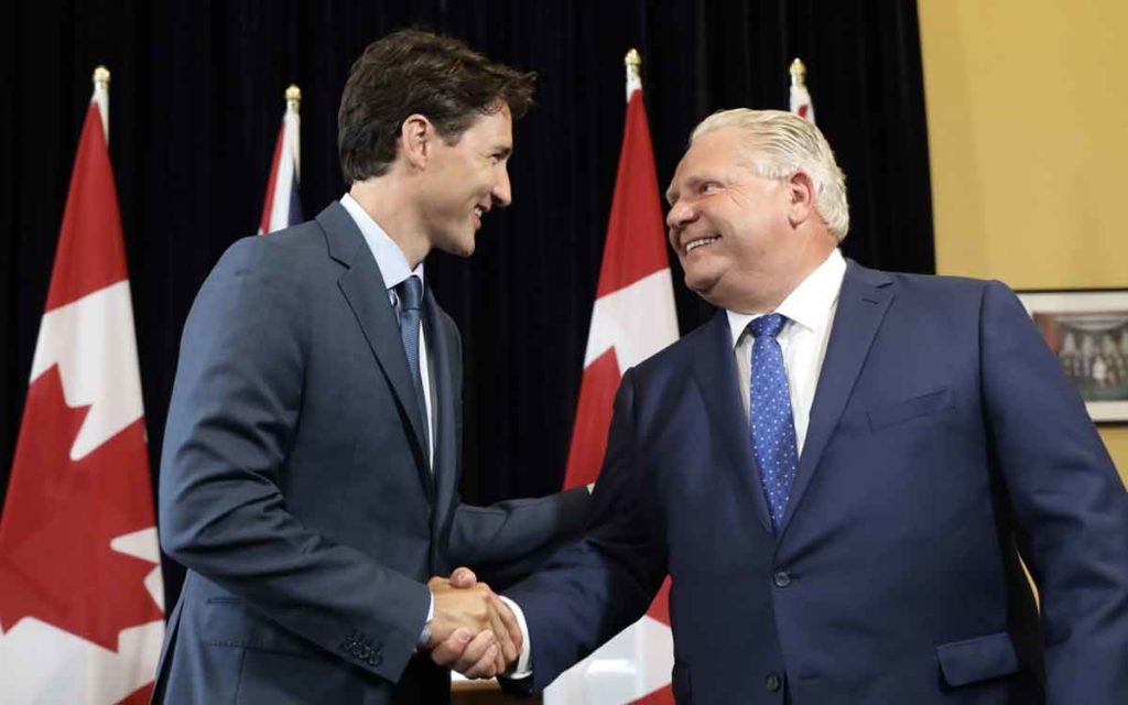 justin trudeau and doug ford