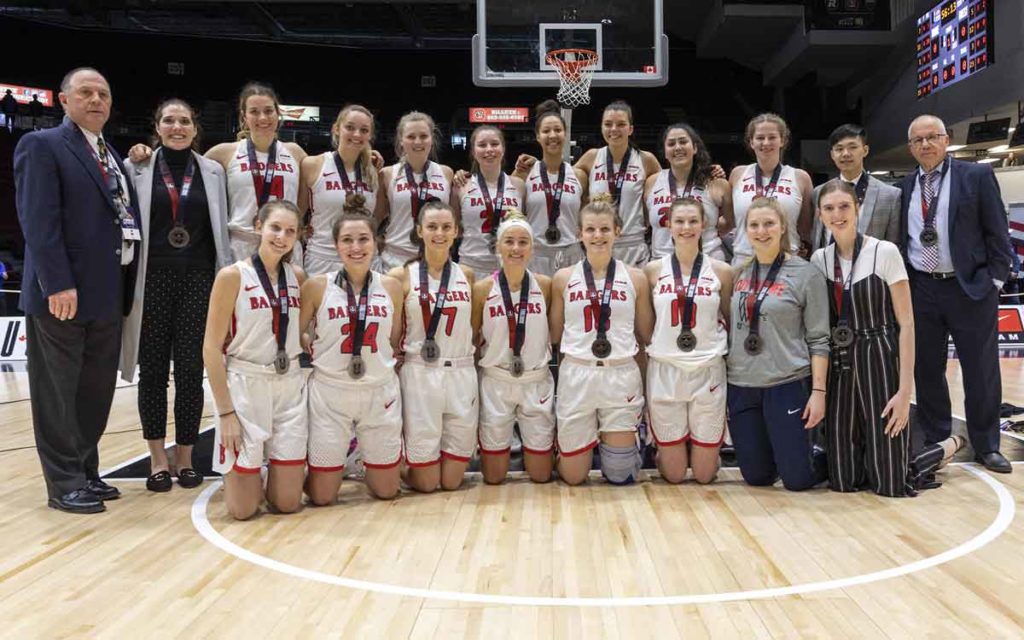 Brock Badgers women’s basketball team 