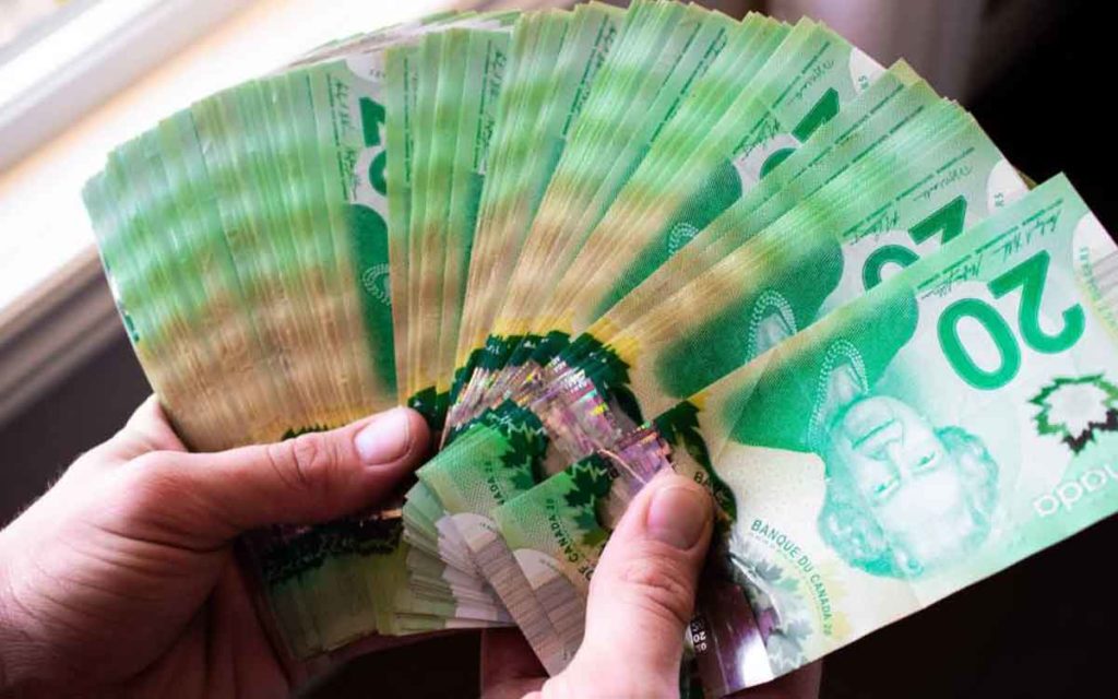 Canadian twenty dollars bills
