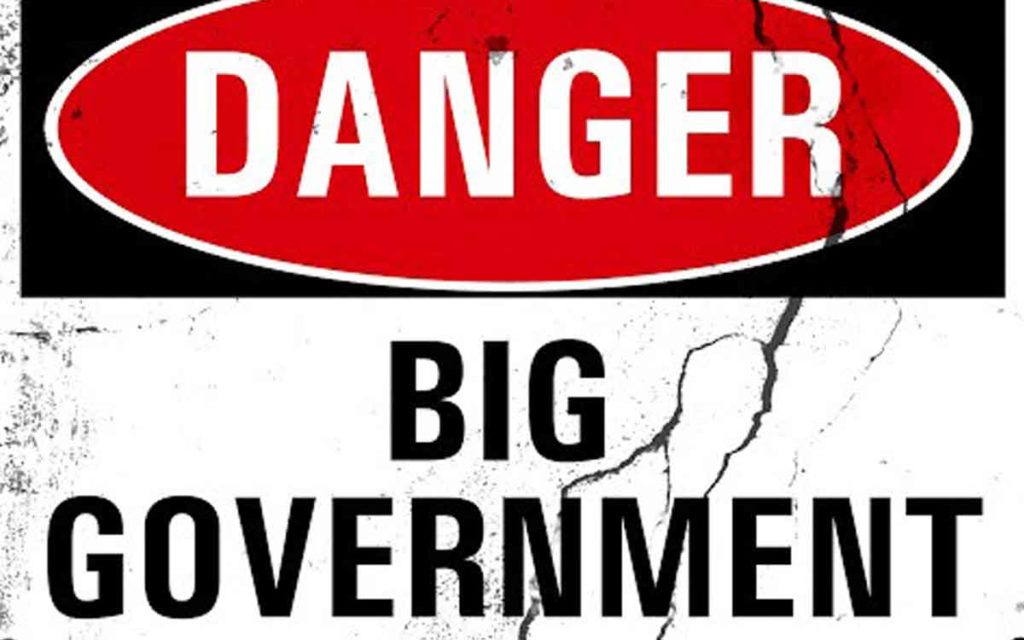 danger big government sign