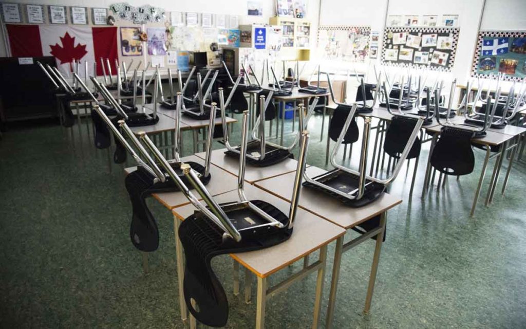 empty classroom