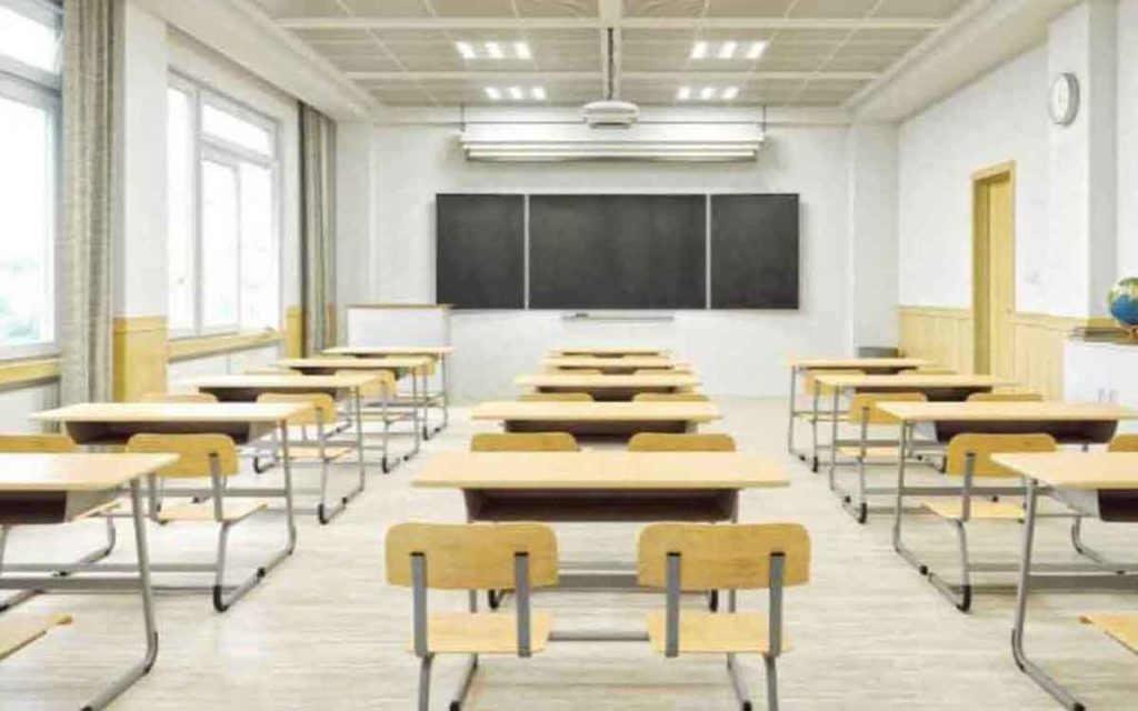 empty classroom