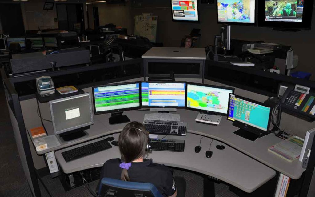 EMS dispatch room