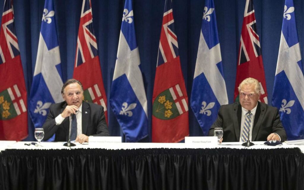 Premiers Ford and Legault 