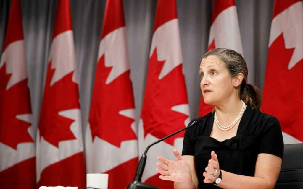 finance minster freeland