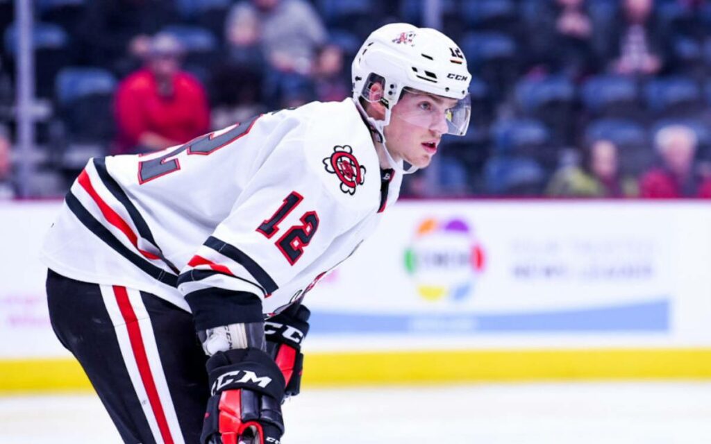 Cameron Butler of the Niagara IceDogs 