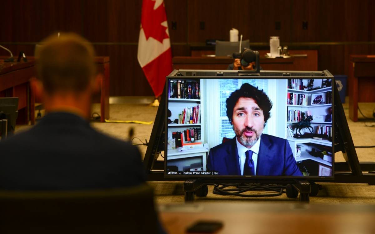 PM Trudeau testifying