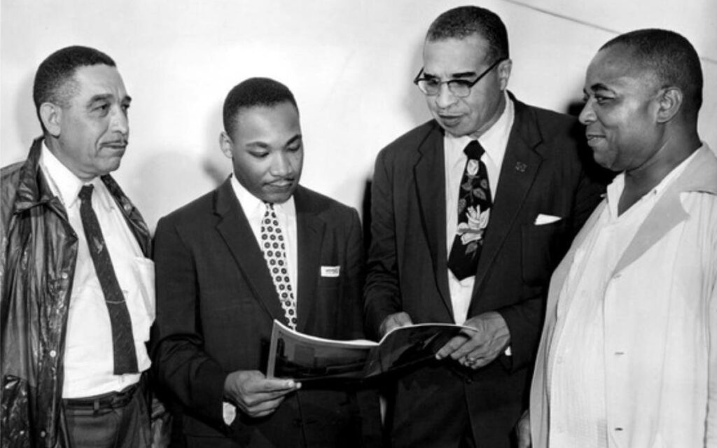 Russel Small, Rev. Martin Luther King, Rev. Theodore Boone, Walter Perry