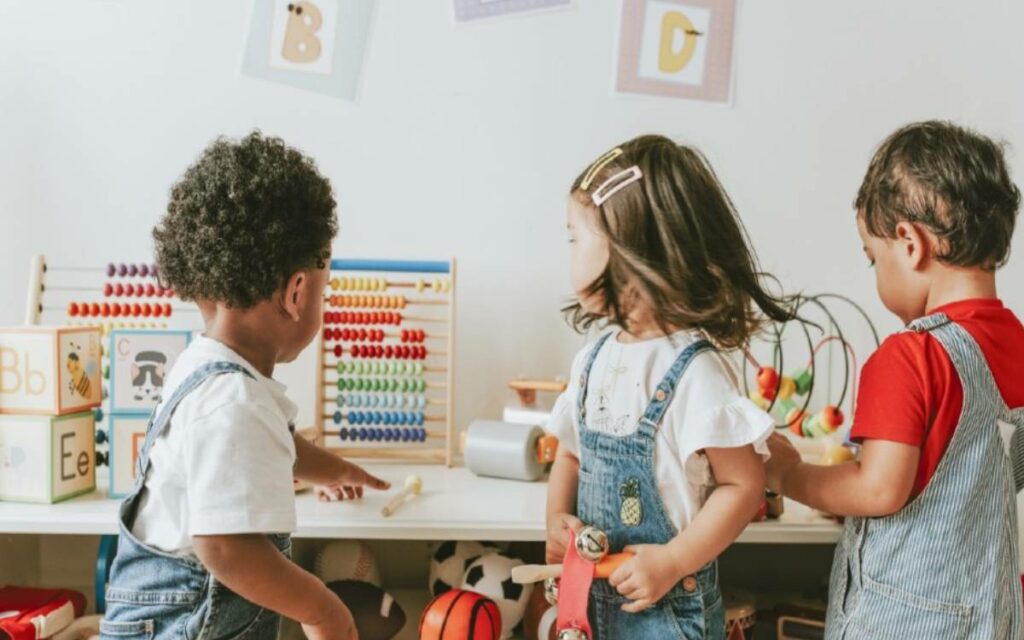 children playing in daycare