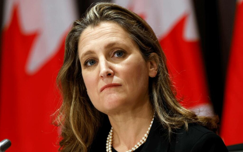 Minister Chrystia Freeland