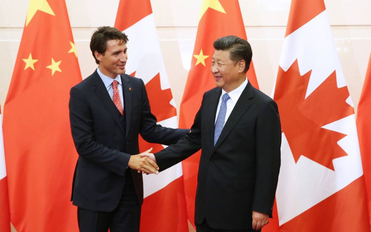 PM Justin Trudeau and China's President Xi Jinping