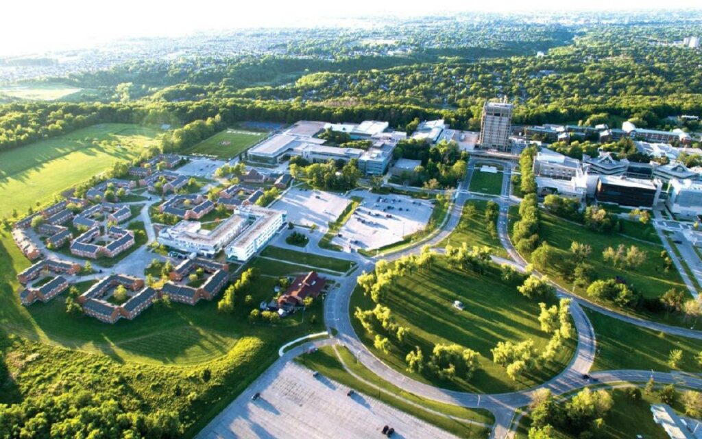 Brock University aerial shot