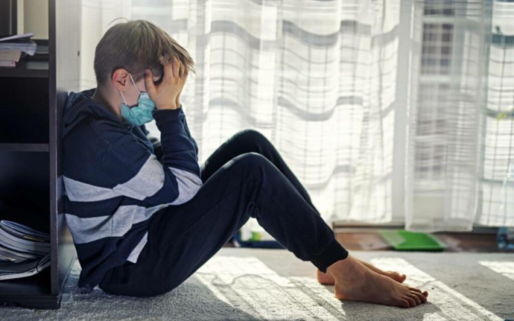 boy with mask