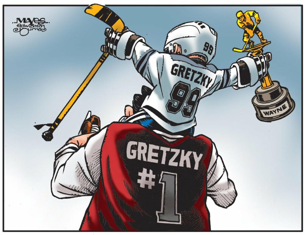 Gretzky cartoon by Malcolm Mayes