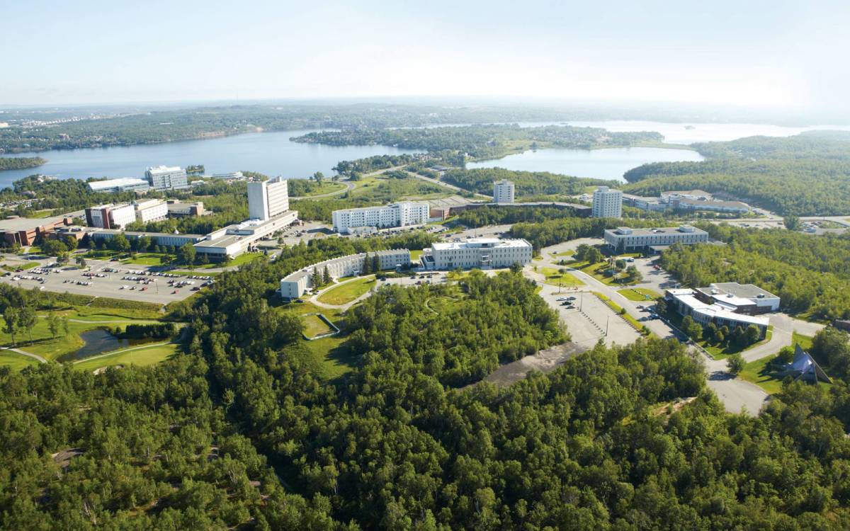Laurentian University aerial view