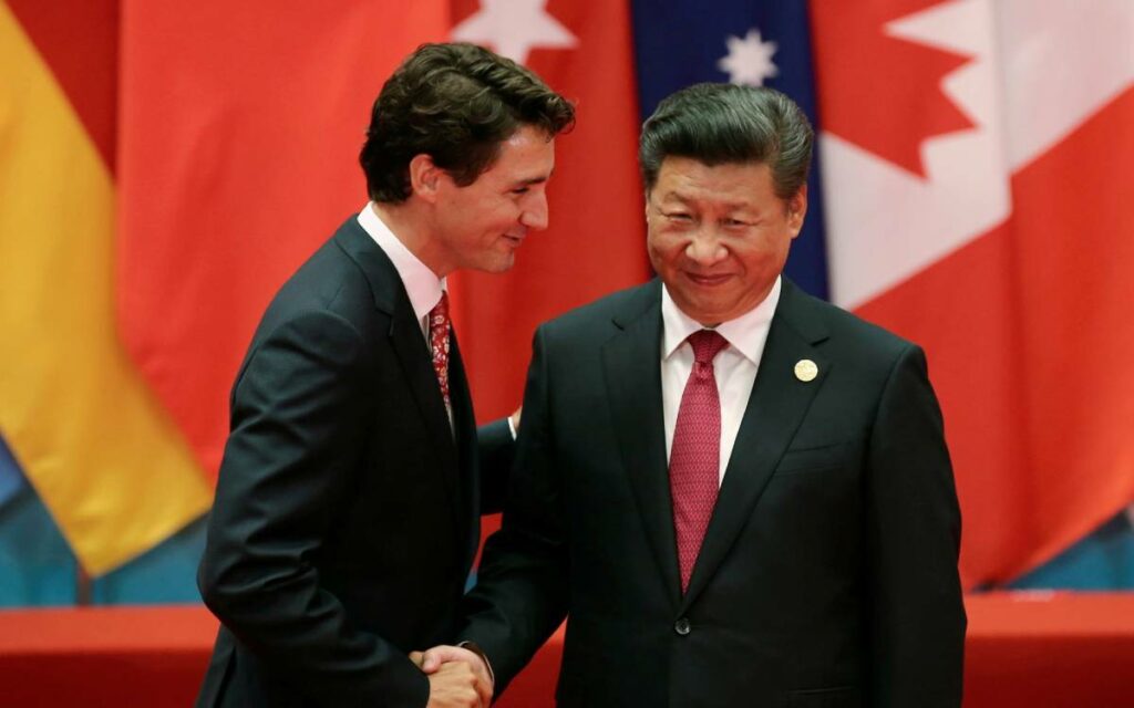 PM Trudeau and President  Xi Jinping