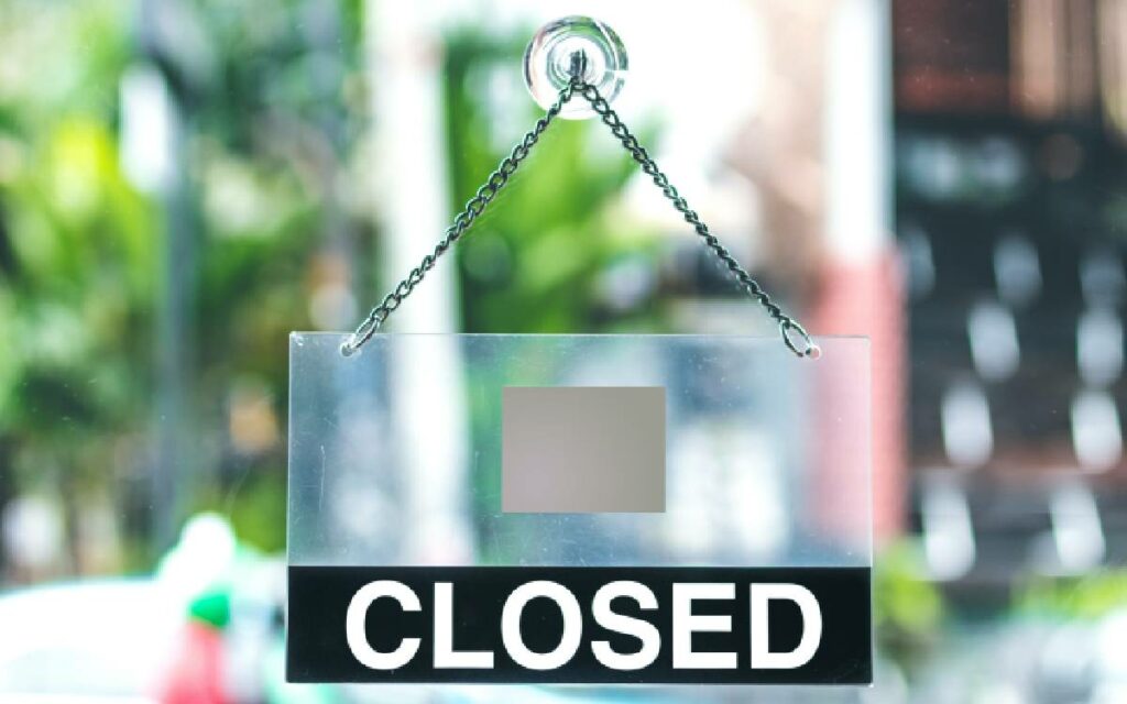 closed sign