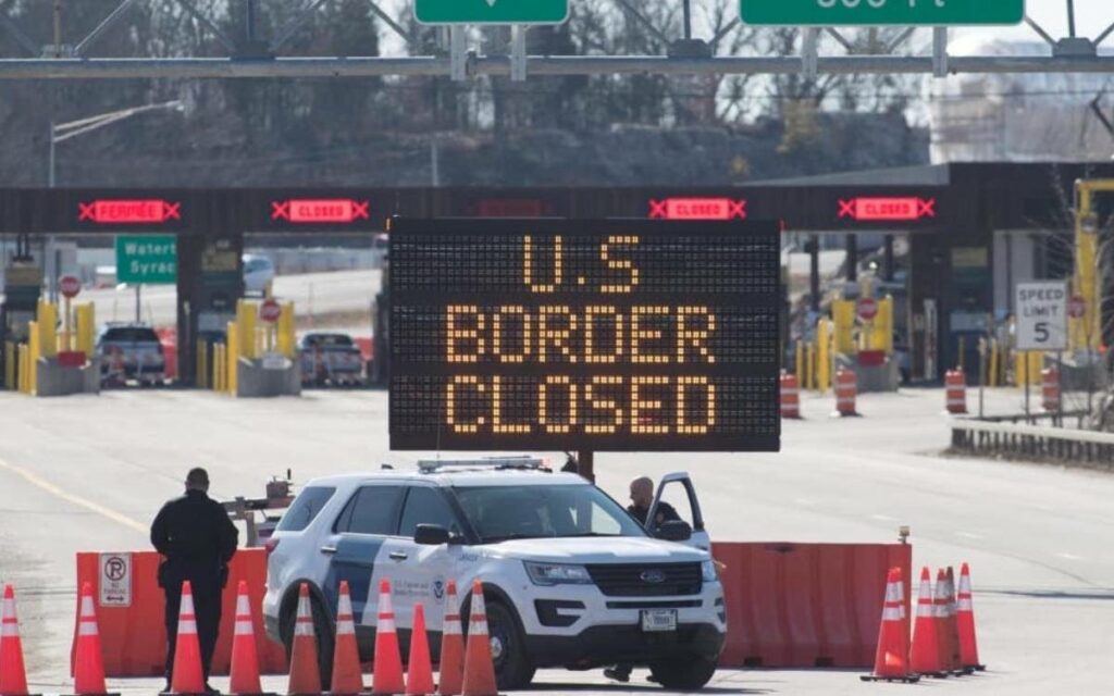 U.S. border closed
