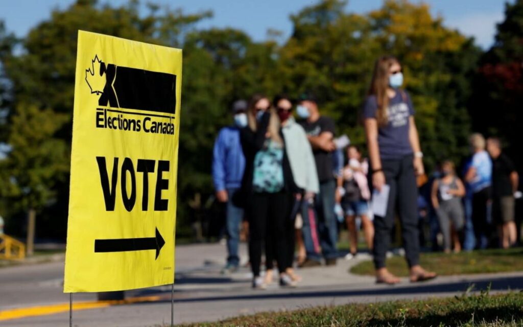 election canada sign