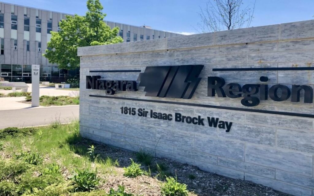 Niagara Region HQ sign