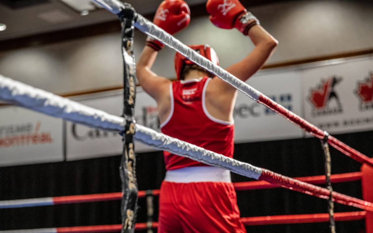 boxer in the ring
