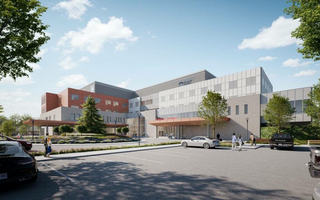 Artist rendering of the new West Lincoln Memorial Hospital 