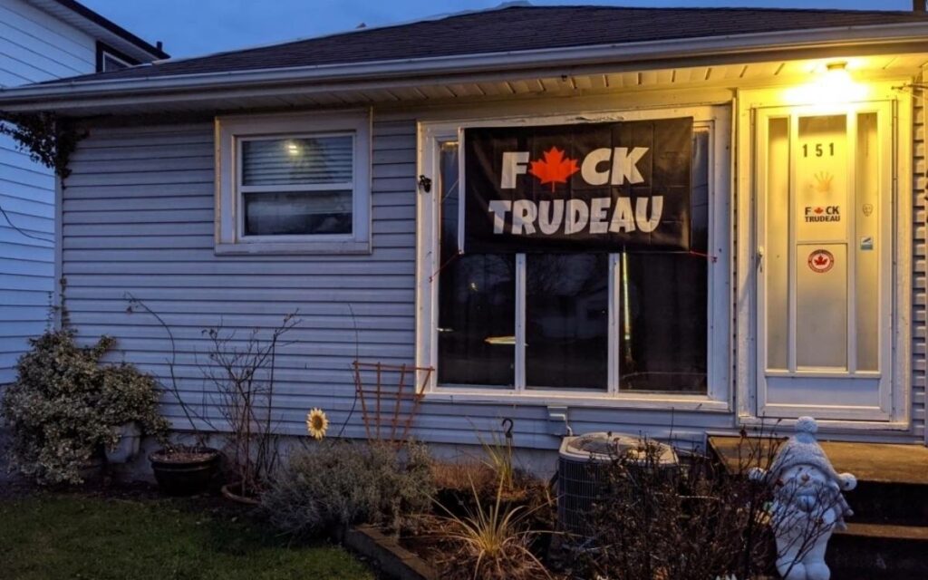 f Trudeau flag