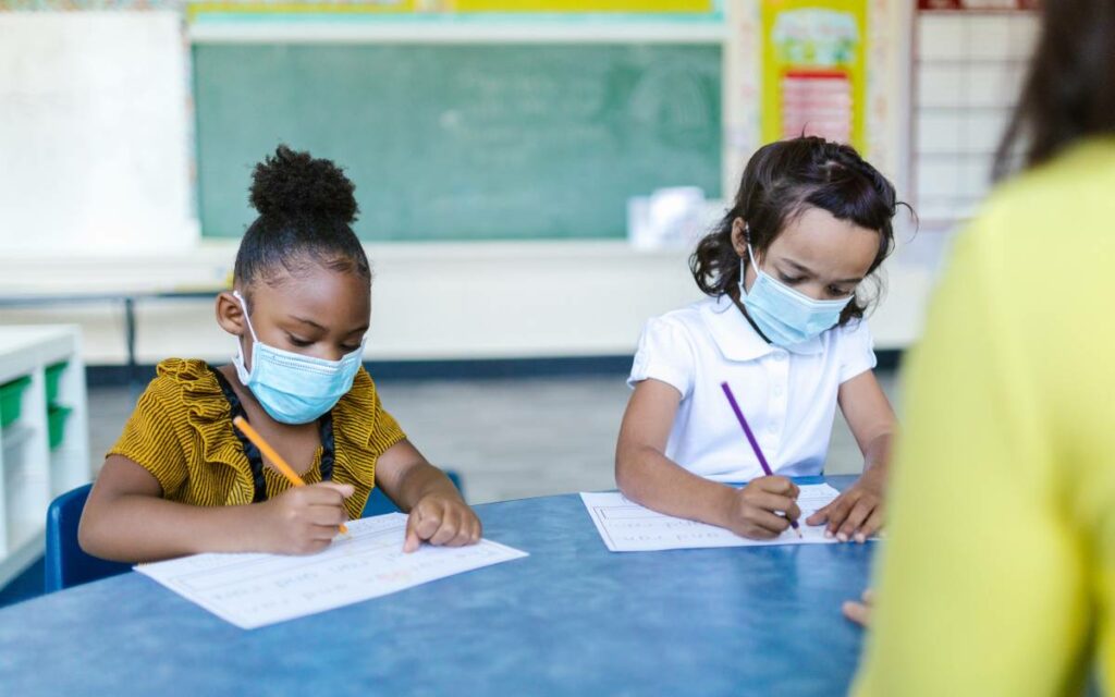 children in the classroom