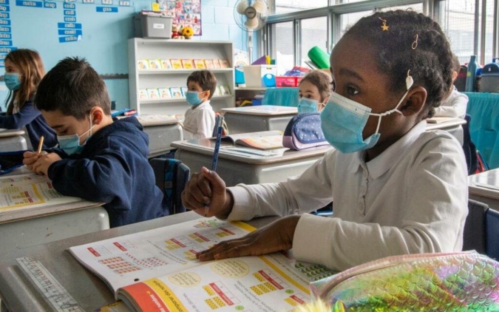 children in a classroom