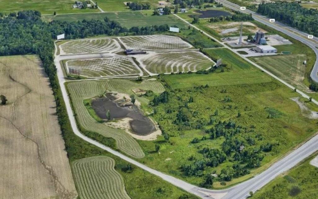 aerial shot of Canview property 