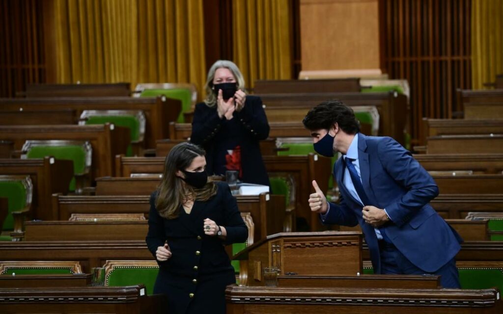 PM Trudeau and Deputy PM Freeland